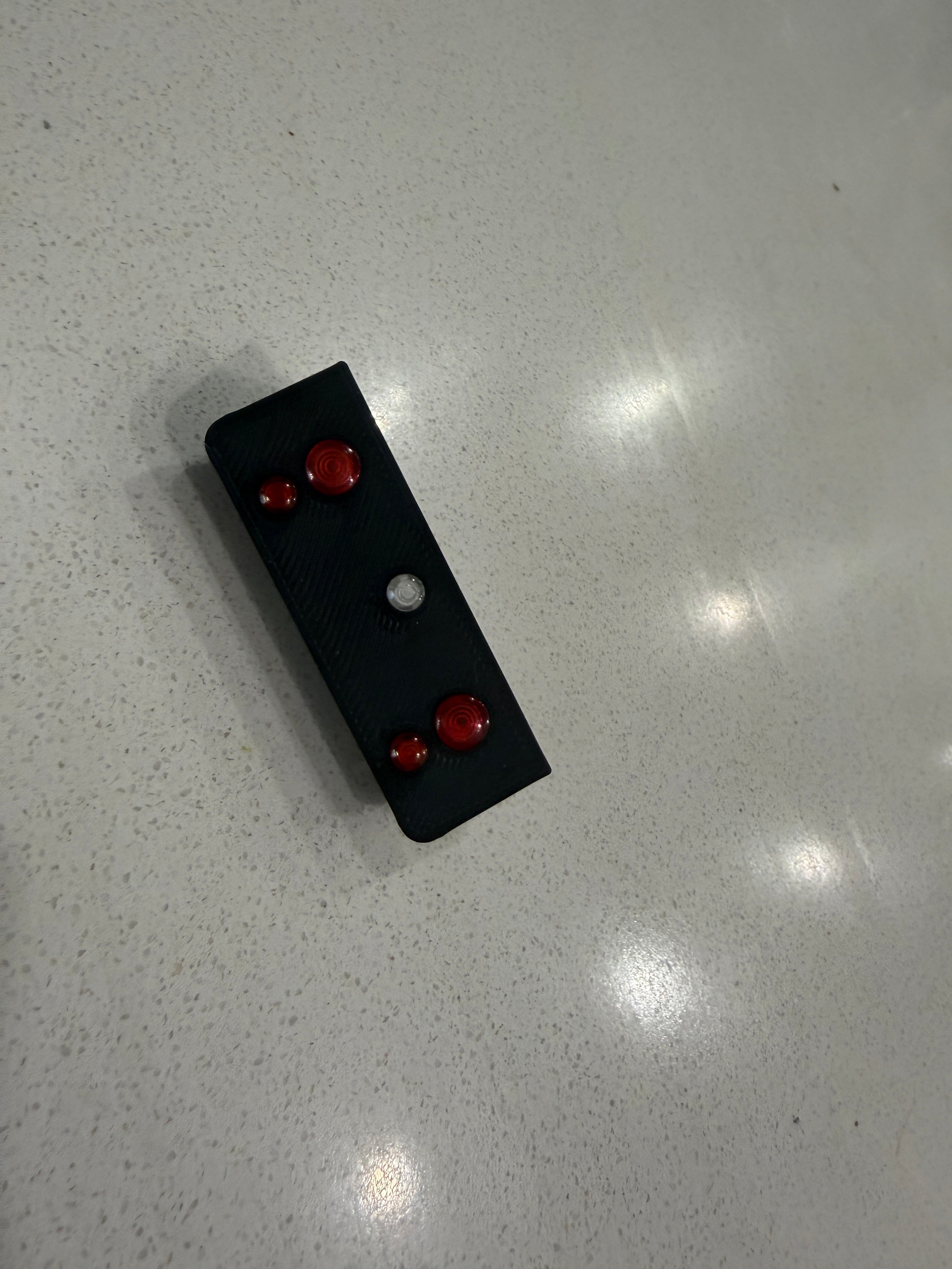 Rear Center Plate w. 5 Holes (lights and lenses sold separately)