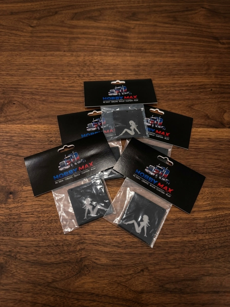 LUCKY LADY Mud Flap for 1/14 Semi Truck- One pair