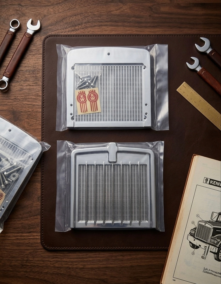 Premium 1/14 Scale Kenworth-Style Grill & Insert Set