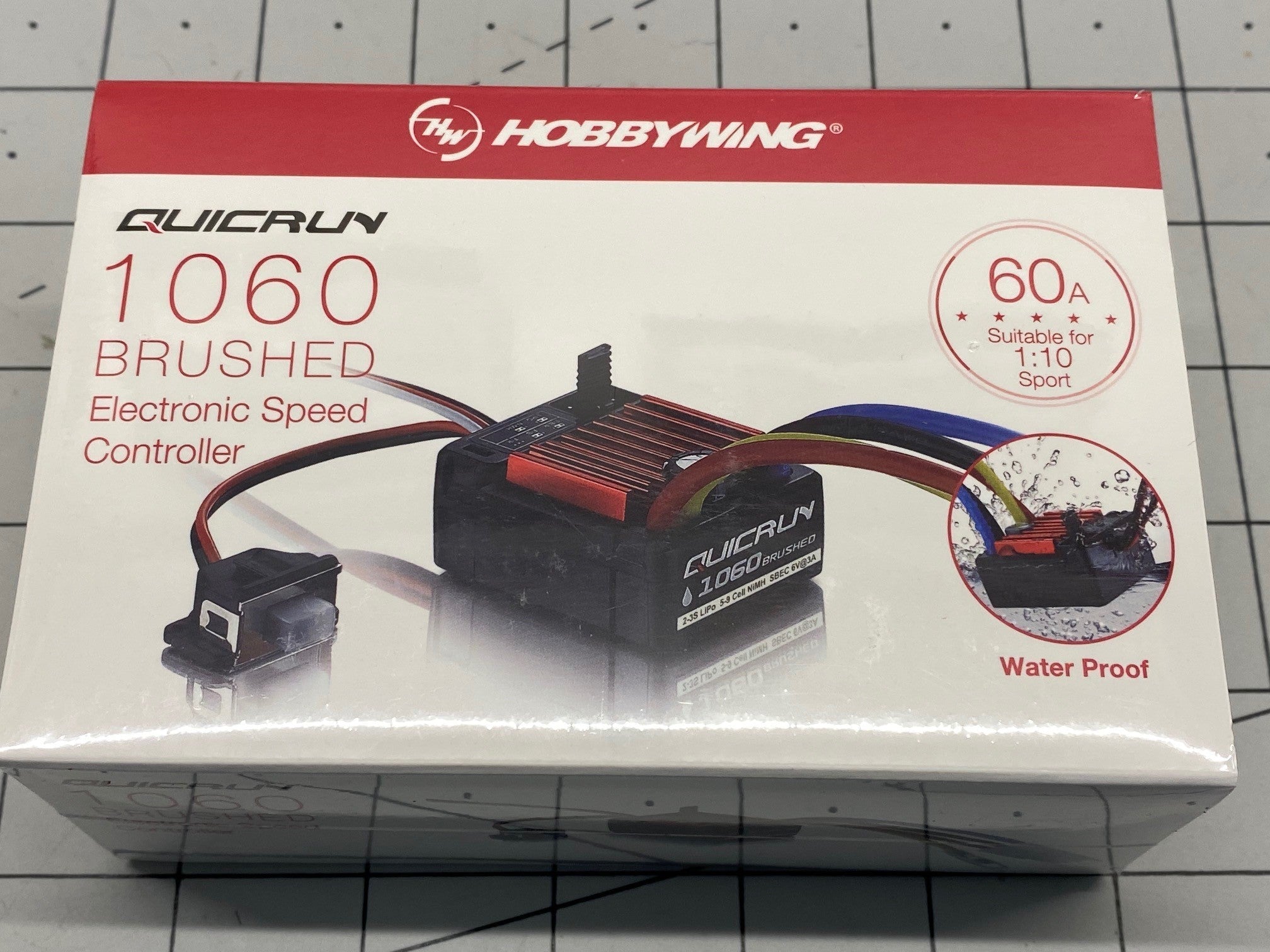 Hobbywing Quicrun 1060 1/10 Brushed ESC w/T-Plug