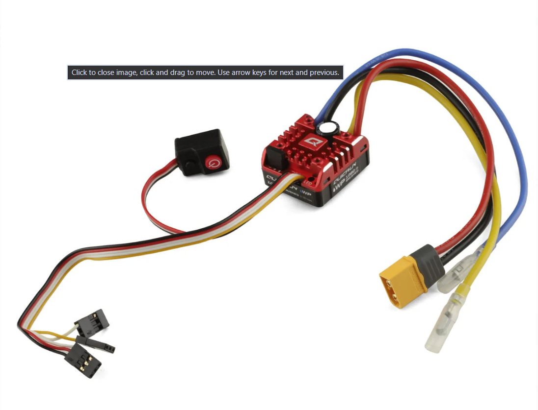 Hobbywing QuicRun Waterproof 1080 G2 Brushed ESC (2-3S)