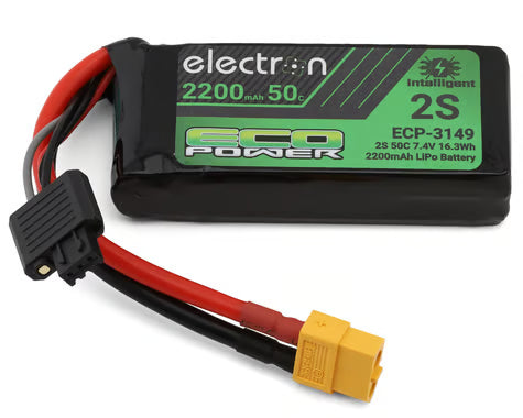 Electron 2S 50C Intelligent LiPo Battery w/XT60 Connector (7.4V/2200mAh)