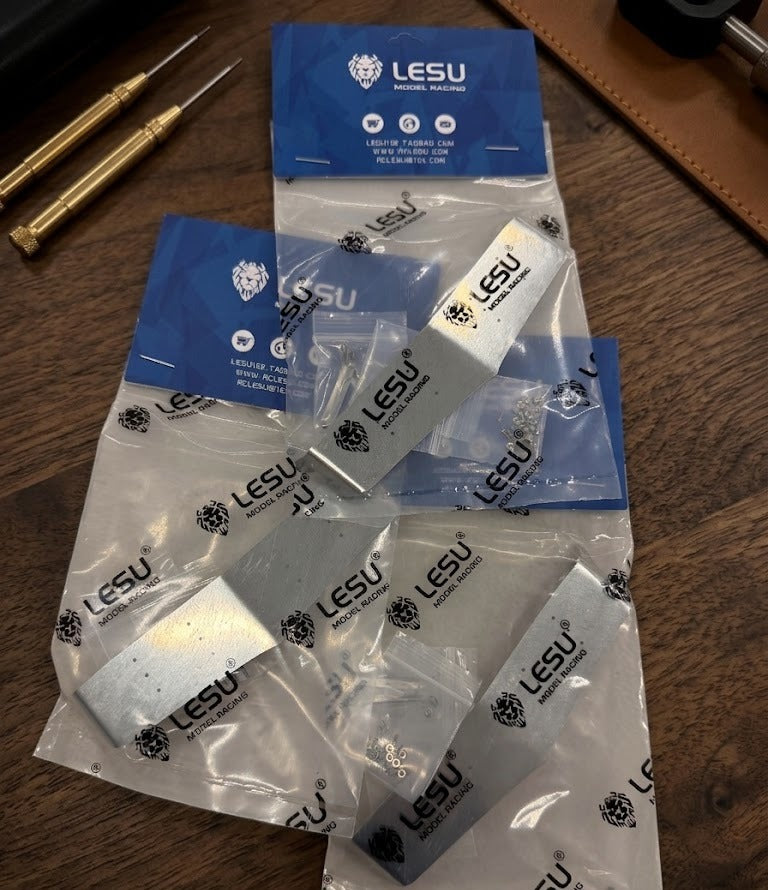 LESU Premium Stainless Steel Sunshade for 1/14 Tamiya King Hauler