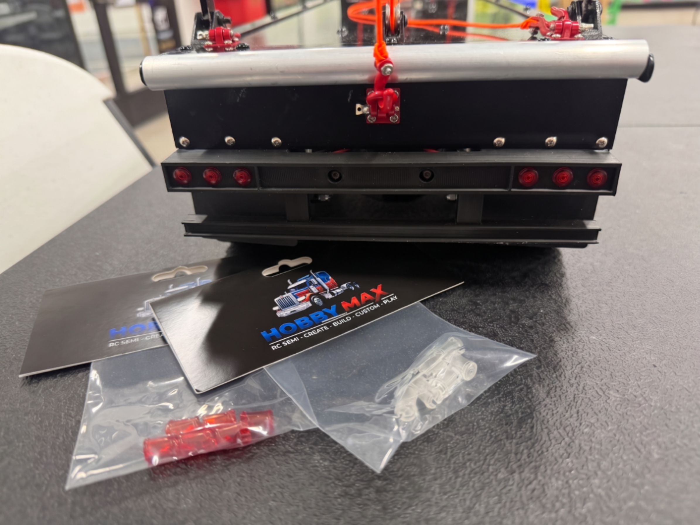 6 Red or Clear lenses kit for 1/14 Mansfield Bumper