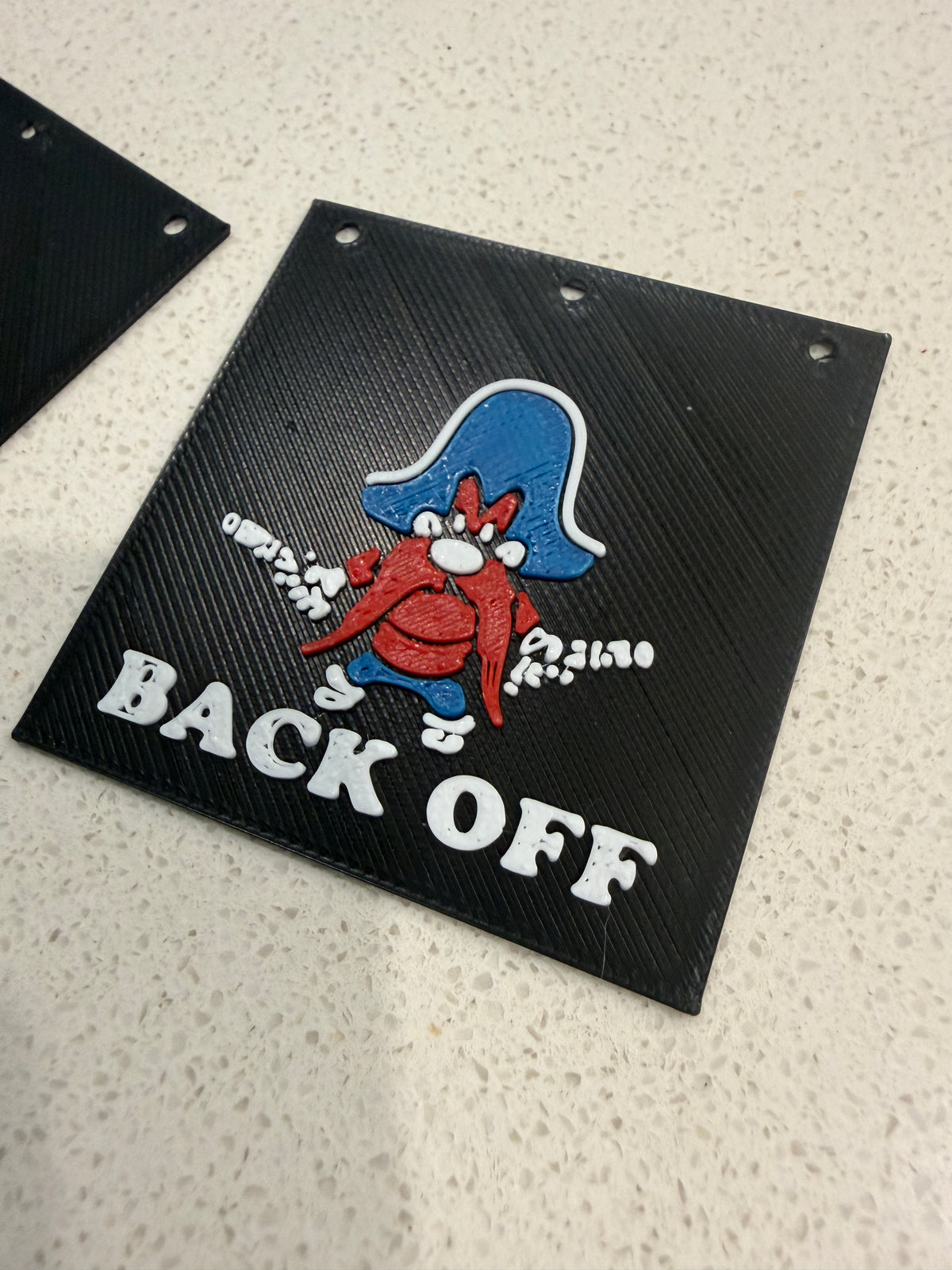 Back Off Mud Flap for 1/14 Semi Truck- One pair