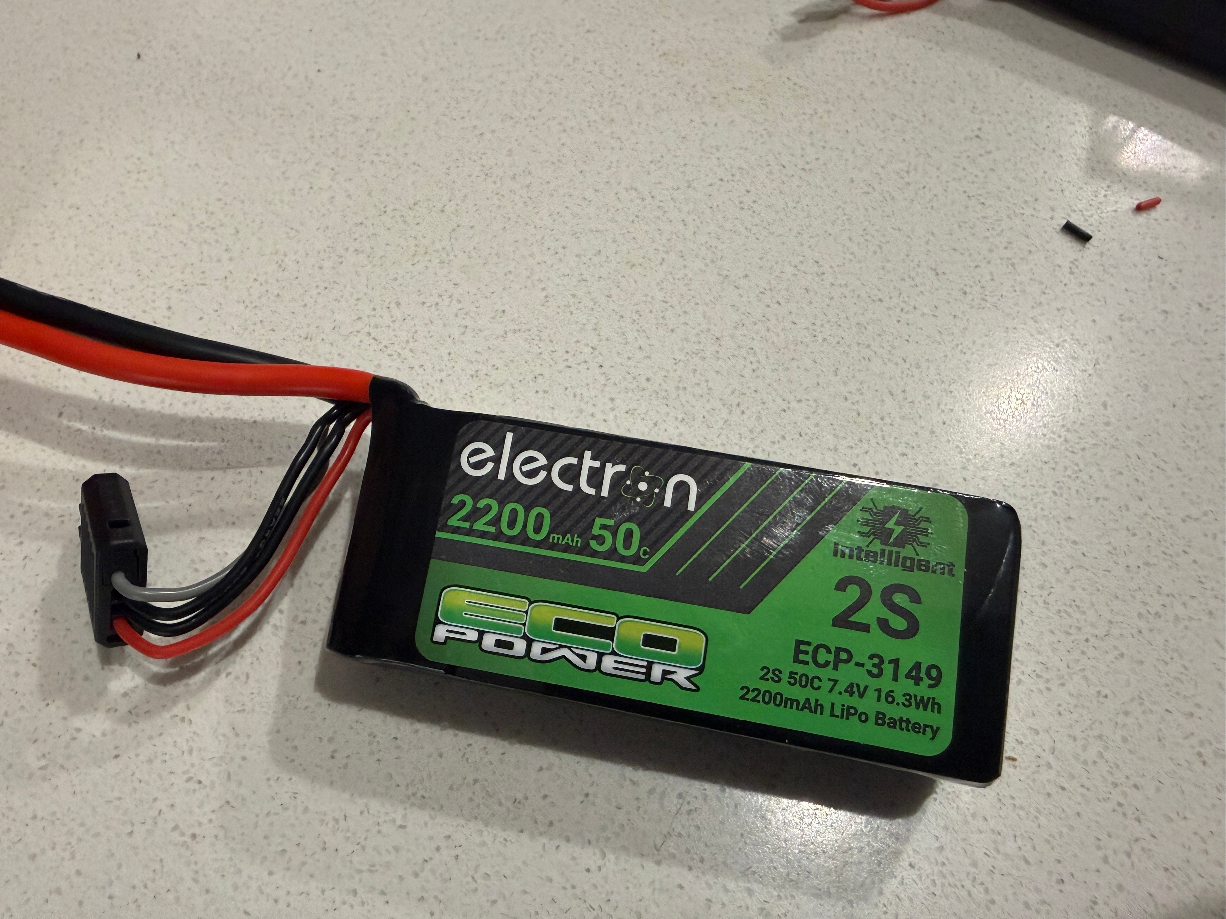 Electron 2S 50C Intelligent LiPo Battery w/XT60 Connector (7.4V/2200mAh)