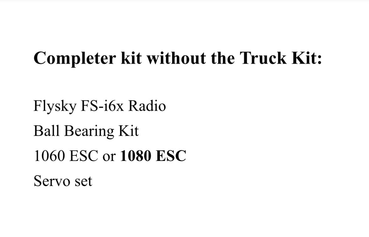 Completer pack for Semi trucks - without truck kit