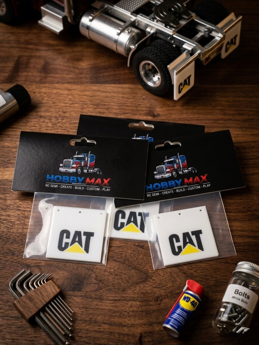 CAT Mud Flap for 1/14 Semi Truck- One pair