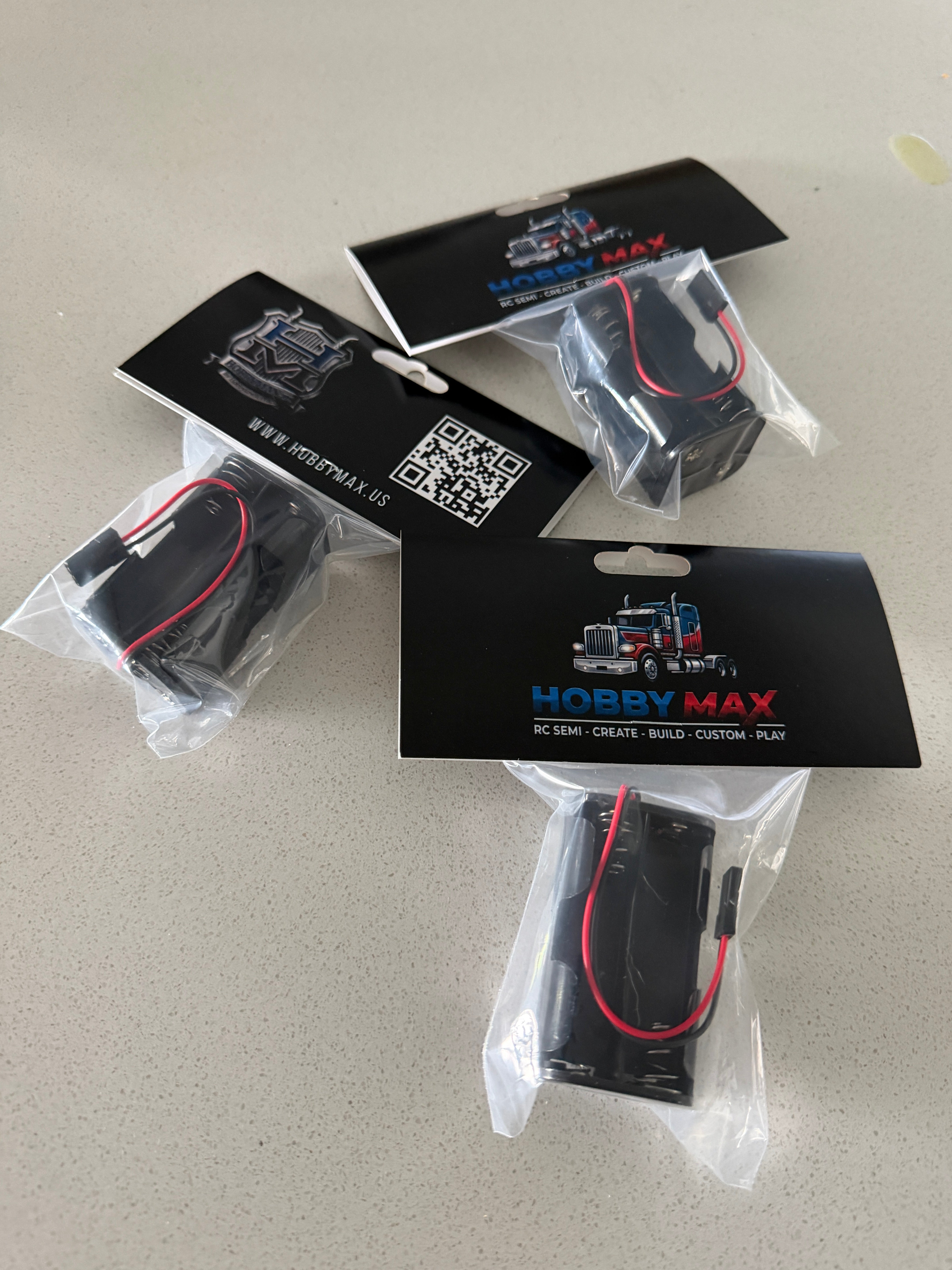 Battery Holder - Holds 4 AA Batteries