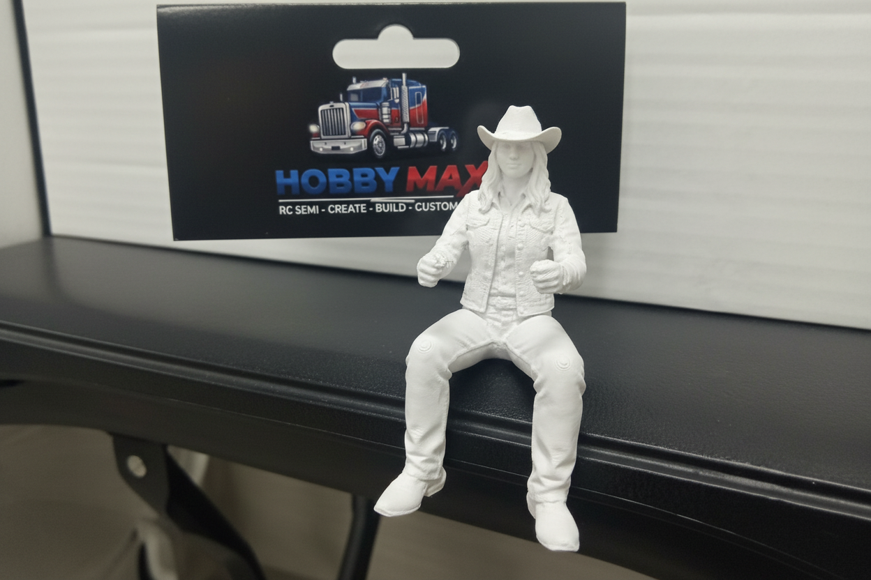 1/14 RC Truck Driver Emma - unpainted figure