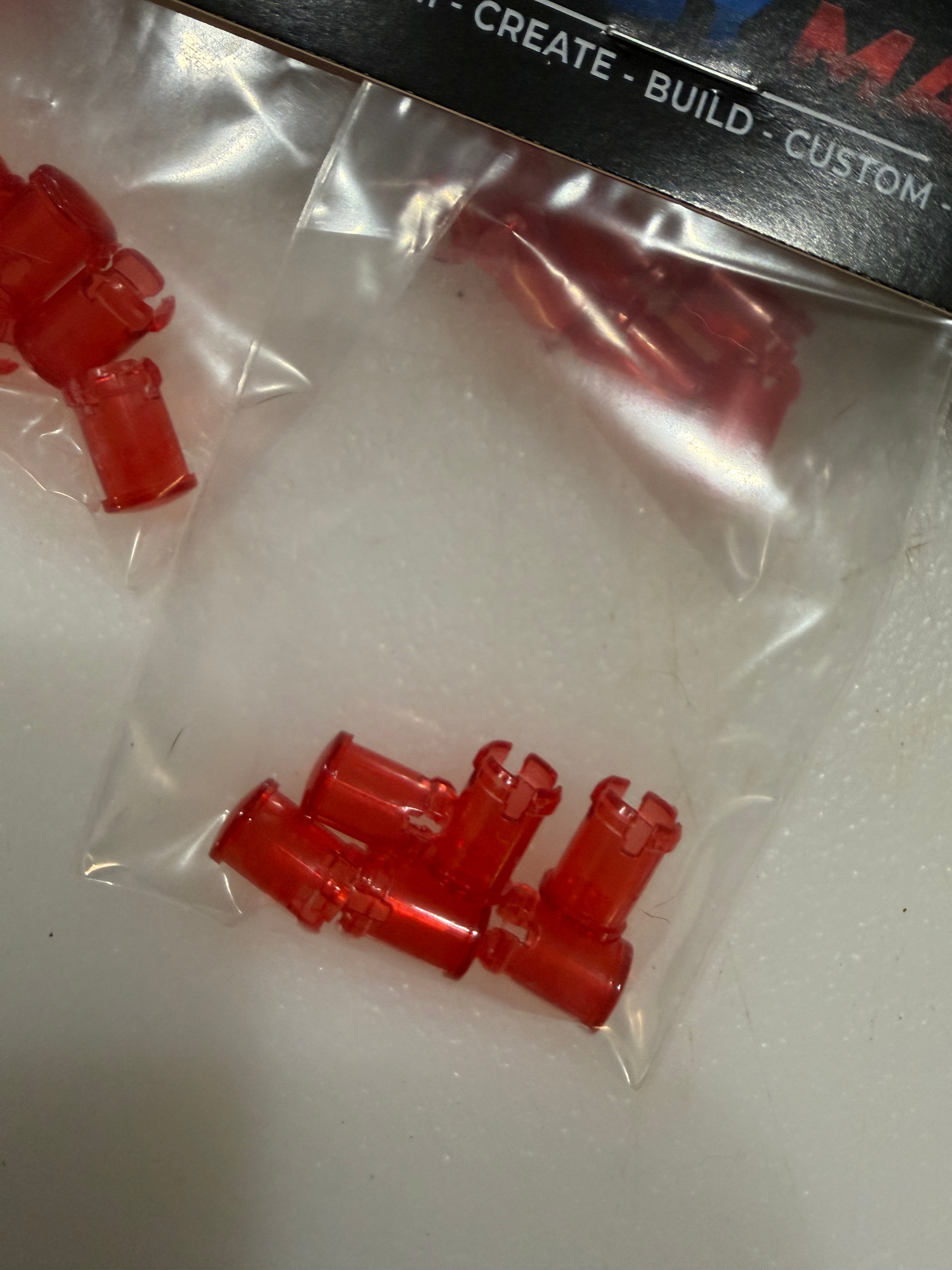 6 Red or Clear lenses kit for 1/14 Mansfield Bumper