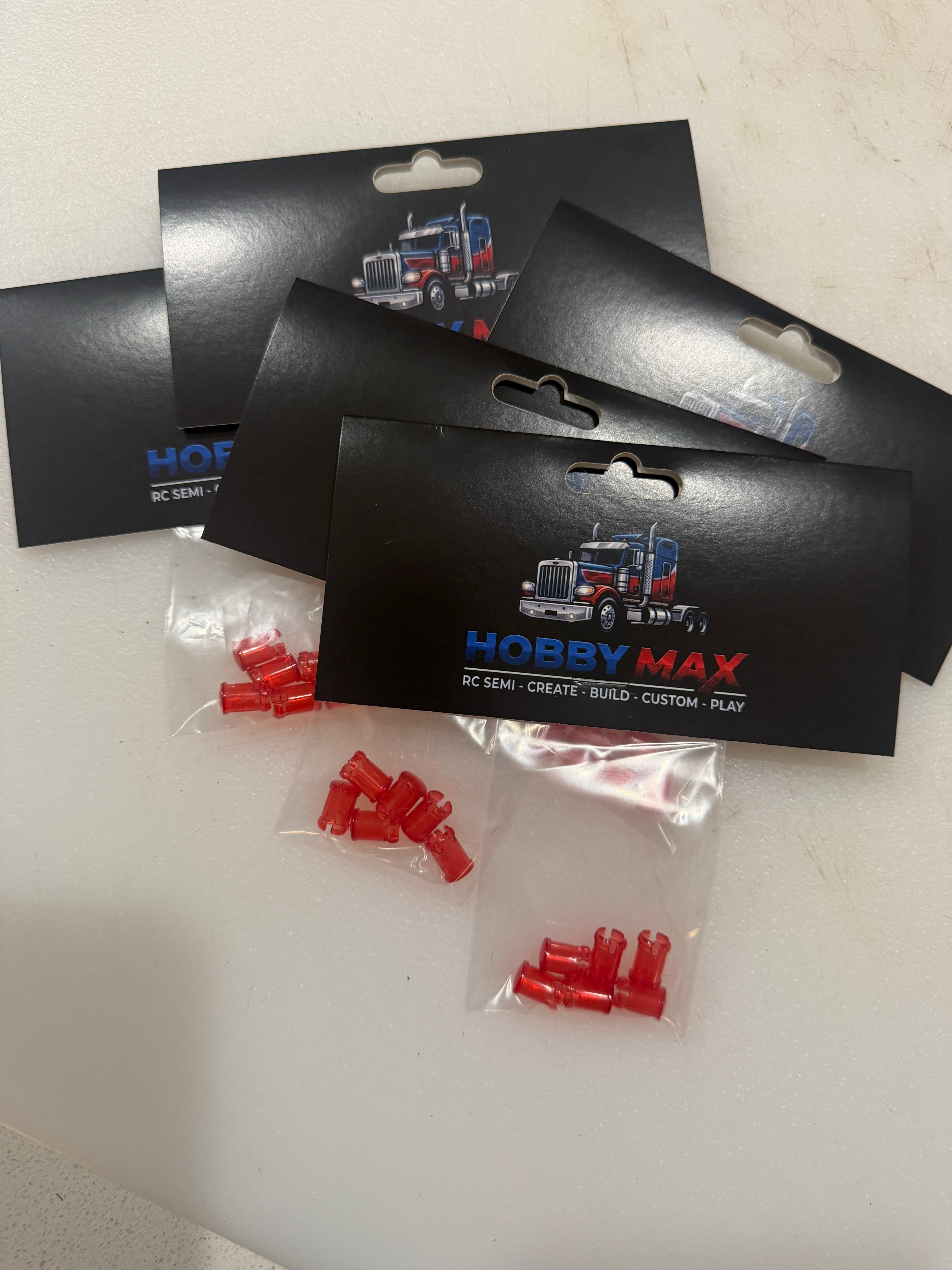 6 Red or Clear lenses kit for 1/14 Mansfield Bumper