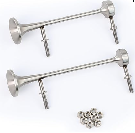 1/14 Scale Metal European Style - Air Horn in Stainless Steel