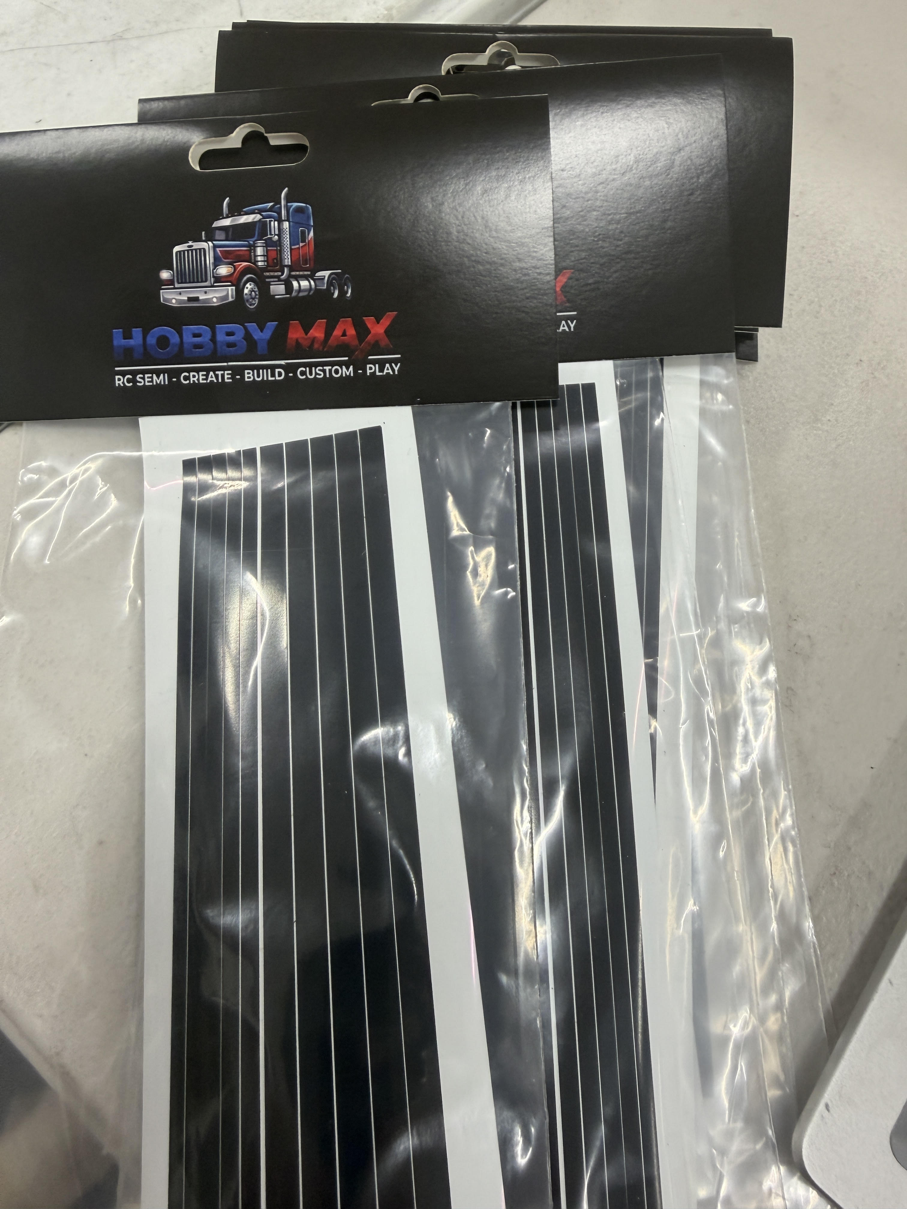 Black Strap Decals for Air Cleaners & Tanks
