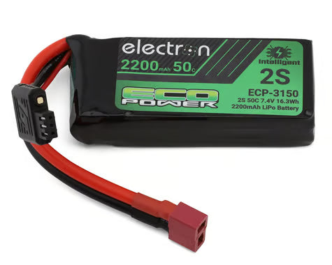 Electron 2S 50C Intelligent LiPo Battery w/T-Style Connector (7.4V/2200mAh)